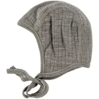 Joha Casque - Laine - Marron Chiné - - 45 cm - Bonnet de Bébé