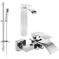 Mexen Ensemble de bain Aries DQ77, chrome - 744813DQ77-00