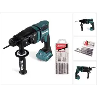 Makita DHR 182 Z Marteau perforateur sans fil 18 V 1,7 J SDS plus Brushless + 5 pcs. jeu de forets - sans batterie, sans chargeur