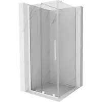 Mexen Velar paroi de douche coulissante 110 x 110 cm, Transparent, blanc - 871-110-110-01-20