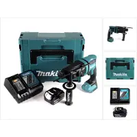 Makita DHR 182 RT1J Marteau perforateur sans fil 18V 1,7J SDS plus Brushless + 1x batterie 5,0Ah + chargeur + Makpac