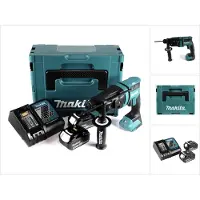 Makita DHR 182 RGJ Marteau perforateur sans fil 18V 1,7J SDS plus Brushless + 2x batterie 6,0Ah + chargeur + Makpac