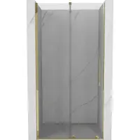 Mexen Velar porte de douche coulissante 90 cm, transparent, or - 871-090-000-01-50