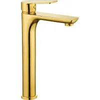 Mexen Mélangeur de lavabo Alfa haut, or (745710-50)