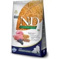 Farmina Croquettes N&D Ancestral Grain Puppy Medium&Maxi Agneau - nourriture sèche pour chiens - 12 kg