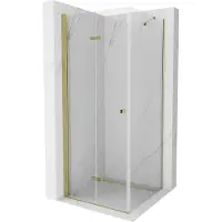 Mexen Lima Cabine de douche pliante 70 x 70 cm, Transparent, Or - 856-070-070-50-00