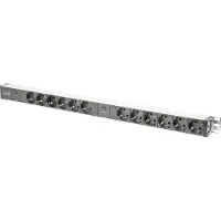 Digitus DN-95405 Bâti de prises 19", 12x, avec protection contre les surcharges
