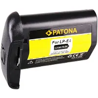 PATONA Batterie f. Canon LP-E4 LPE4 CANON EOS 1D Mark III, EOS 1Ds (Batterie de l'appareil photo), Alimentation pour appareil photo, Noir
