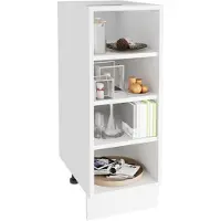 VCM Étagère de cuisine | Dimensions env. H. 82 x W. 30 x D. 44 cm | espace de rangement suffisant | étagère économiseuse d'espace - Esilo