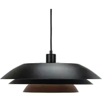 Dyberg Larsen Suspension , DL45, dimmable, Noir, Salon / séjour, Métal, Scandinave