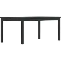 Ebuy24 Kenya table de jardin 90x180cm noir.