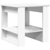 vidaXL Table basse blanche 51 x 50 x 50 cm Bois composite