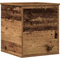 vidaXL Boîte de rangement Vieux bois 40 x 42 x 46 cm Bois composite