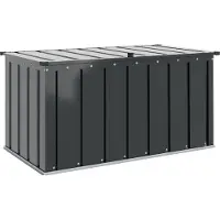vidaXL Coffre de jardin noir 101 x 56,5 x 50 cm Acier