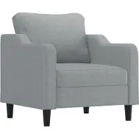 vidaXL Fauteuil gris clair 60 cm Tissu