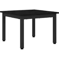 vidaXL Table basse Chêne noir 50 x 50 x 36 cm Bois d'ingénierie