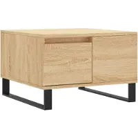 vidaXL Table basse en chêne Sonoma 55x55x36,5 cm Matériau dérivé du bois
