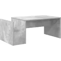 vidaXL Table basse Béton Gris 90 x 45 x 35 cm Bois composite