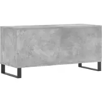 vidaXL Armoire à panneaux gris béton 100x38x48 cm Bois composite