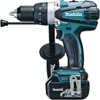 Makita Perceuse Visseuse à Percussion DHP458RTJ 18 V Li-ion 2 x 5.0 Ah