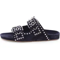 Kennel & schmenger Mule 'Love' bleu nuit / argent