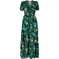 Apricot Robe d’été vert / vert foncé / mélange de couleurs