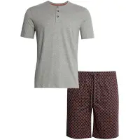 Marks & Spencer Pyjama court gris / gris chiné / orange / noir
