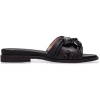 Hispanitas pour femme. HV264683 Sandales Bali noires (41), Cuir, Plat, 1 à 3 cm, Aucun, Casuel