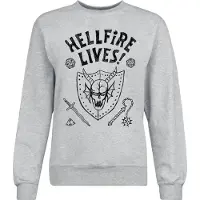 Stranger Things Sweat-shirt de - Season 5 - Hellfire Lives! - S - XXL - pour Homme - gris - Taille XXL