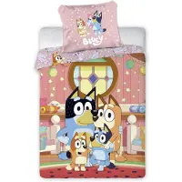 BrandMac Bluey At Home Linge de lit pour enfants Chambre d'enfant 100x135