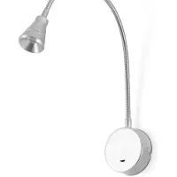 Faro Bel - applique murale avec interrupteur - 4 x 50 x 4 cm - 3W LED inclus - chrome poli