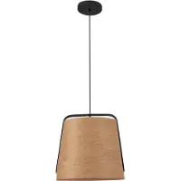 Faro Stood PL, 1XE27 Noir + Bois Max 20W