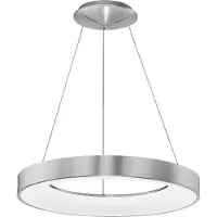 Lyora Suspension Rando Thin gris argenté Ø 60cm