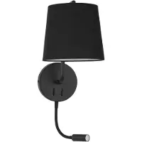 Lyora Lampe de chevet Sage noir