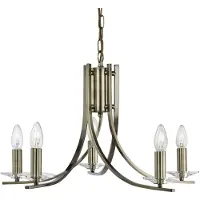 Searchlight Lampe à suspension en laiton Ascona Ø 62 cm