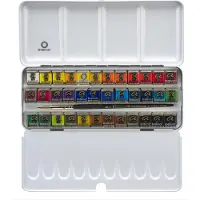 Rembrandt Aquarellfarbe Water colour box 36 Näpfchen, Mehrfarbig (10 ml)