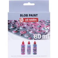 Talens Blob Ensemble de peintures à l'aquarelle Pink 3 x 80 ml
