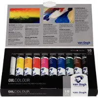 Taidepiste 2820410 Ensemble de peintures à l'huile 10 x 20 ml