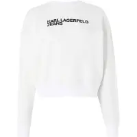 Karl lagerfeld JEANS Sweat-shirt 'Essential' noir / blanc