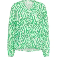 Kaffe Chemisier 'Mathilde' vert / blanc