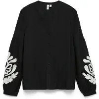 Vero Moda Chemisier 'VMJUPITER' noir / blanc