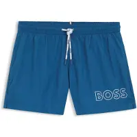 BOSS pour homme. 50469280 Maillot de bain avec bande bleue et contour bleu (M), Beachwear, Polyamide