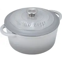 KINGHOFF Cocotte en Fonte Émaillée KH-1521 24cm Grise