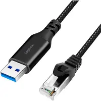 Logilink CU0405 USB 3.0 Ethernet-Kabel, A/M > RJ45/M, 1Gbit/s, 7,5m