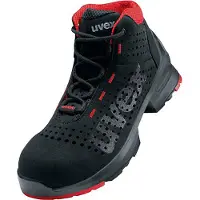 Uvex bottes 1 S1 noir, rouge largeur 12 taille 42
