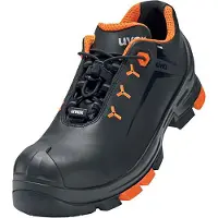 Uvex 6502245 2 Chaussure basse S3 SRC, taille 45, noir/orange