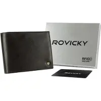 Rovicky Portefeuille classique en cuir pour homme -