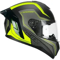 Cgm Casque intégral 330G RIOT Sport Noir Fluo Jaune Mat taille XS