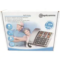 Amplicomms Audioline BigTel 40 Plus, Téléphone, Noir