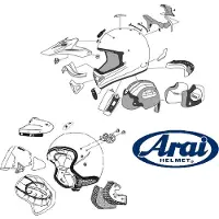 Arai Aération Du Menton Du Casque X System Nakasuga